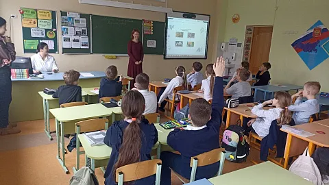 Китайская культура в школе: студенты БФУ им. И. Канта провели мастер-класс для четвероклассников