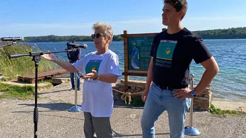 Сотрудница БФУ приняла участие в открытии подводного парка «Янтарный» 
