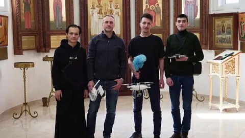Студенческое сообщество «Балтик Drone» помогло навести порядок в храме