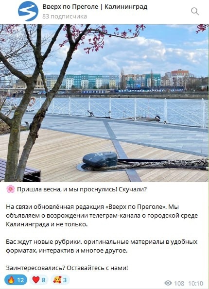Студенты-журналисты БФУ перезапустили telegram-канал о Калининграде |  2