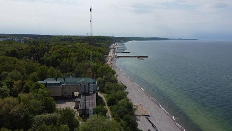 На Балтийском море стартовали исследования на самой высокой метеорологической мачте в России 