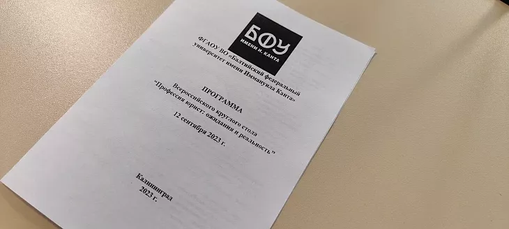 В БФУ состоялся Всероссийский круглый стол «Профессия юрист: ожидания и&nbsp;реальность» |  5