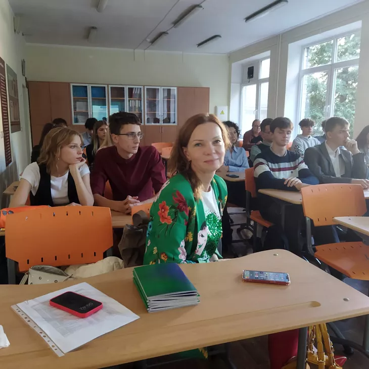 Сотрудники БФУ начали новый цикл профориентационных встреч для&nbsp;школьников |  1