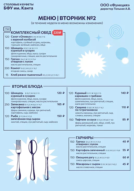 Комплексные обеды, завтраки и чизкейки: что нового приготовили в кафе БФУ им. И. Канта |  13