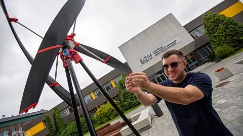В БФУ им.&nbsp;И.&nbsp;Канта напечатали вертикальный ветрогенератор на&nbsp;3D‑принтере
