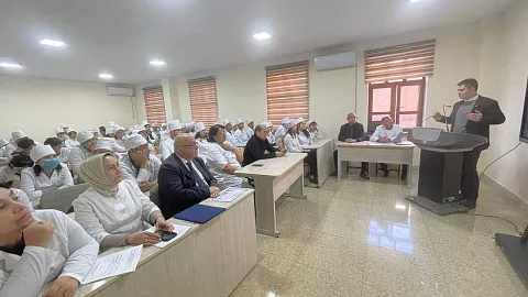 Аспирант БФУ прочитал лекцию по&nbsp;фармацевтике в&nbsp;Самаркандском медицинском университете