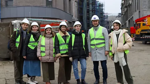 Строим будущее вместе: ректор и студенты посетили стройку кампуса